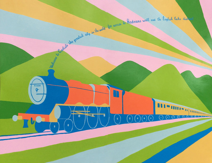 Virgin Trains Mural Artist Cumbrian Railways