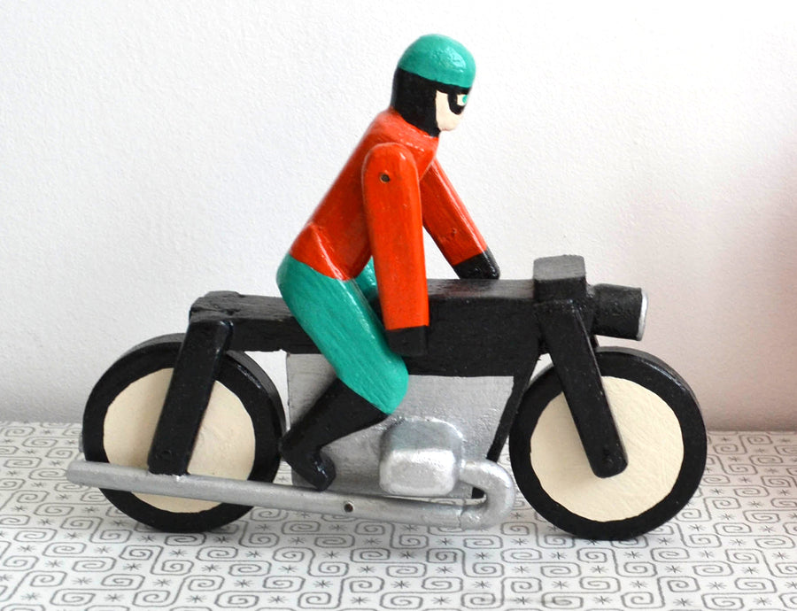 Wooden Motorcycle Toy Design Paul Leith