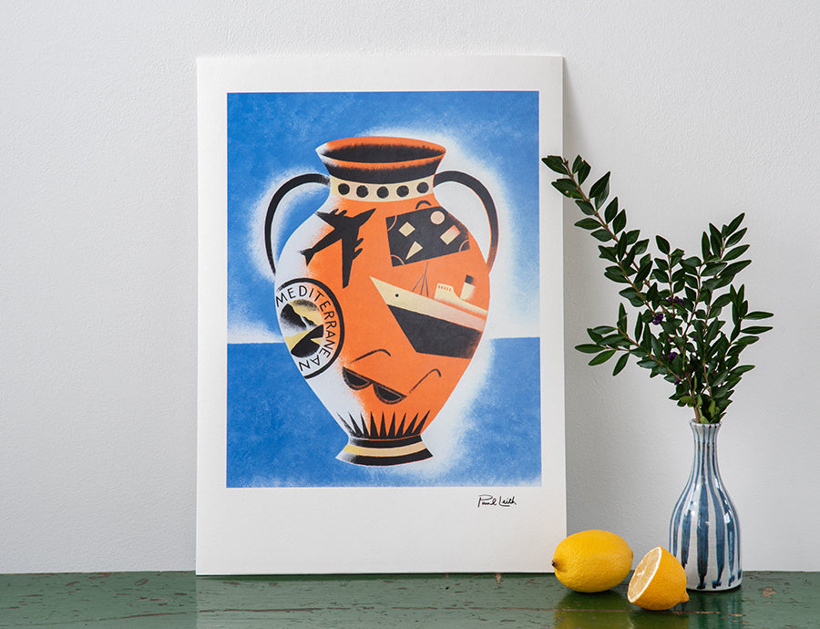 Mediterranean Vase A3 Print